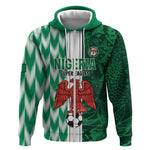 Custom Nigeria Football Zip Hoodie Go Champions