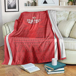 Custom Madagascar Football Blanket Go Champions