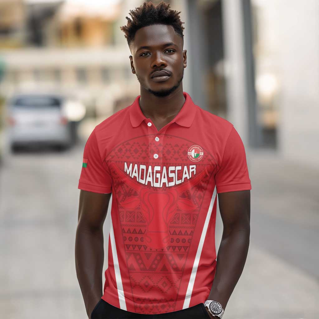 Custom Madagascar Football Polo Shirt Go Champions