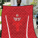 Custom Madagascar Football Quilt Go Champions
