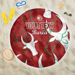 Custom Madagascar Football Beach Blanket Allez Barea