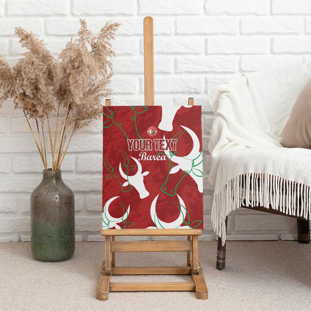 Custom Madagascar Football Canvas Wall Art Allez Barea