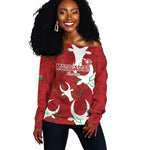 Custom Madagascar Football Off Shoulder Sweater Allez Barea