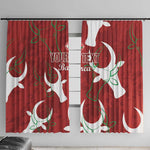 Custom Madagascar Football Window Curtain Allez Barea