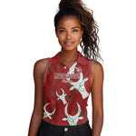 Custom Madagascar Football Women Sleeveless Polo Shirt Allez Barea