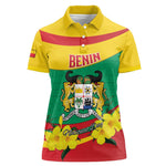 Personalized Happy Benin National Day Women Polo Shirt Fraternite Justice Travail