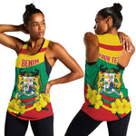 Personalized Happy Benin National Day Women Racerback Tank Fraternite Justice Travail