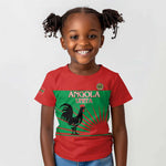 Personalized Angola Kid T shirt UNITA Party Flag Style