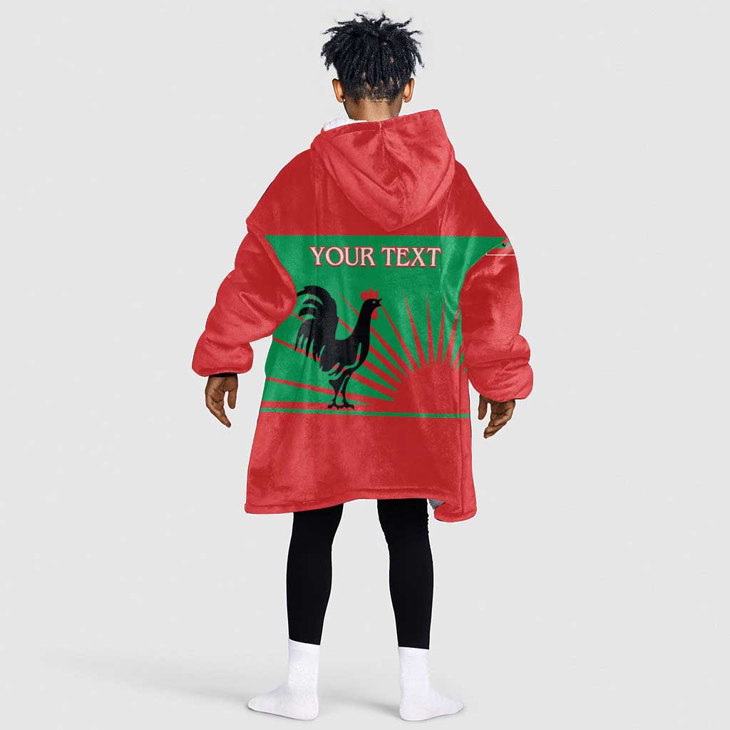 Personalized Angola Kid Wearable Blanket Hoodie UNITA  Party Flag Style