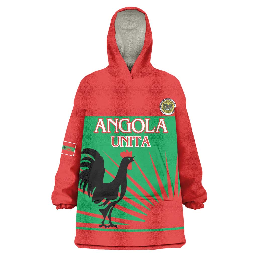 Personalized Angola Kid Wearable Blanket Hoodie UNITA  Party Flag Style