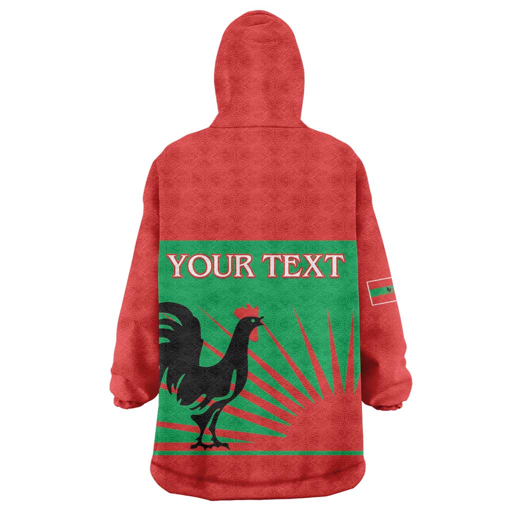 Personalized Angola Kid Wearable Blanket Hoodie UNITA  Party Flag Style