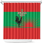 Angola Shower Curtain UNITA Party Flag Style