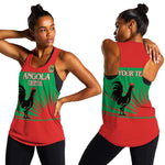 Personalized Angola Women Racerback Tank UNITA Party Flag Style