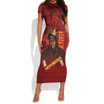 Biggie Smalls Forever Since 1997 Short Sleeve Bodycon Dress Big Black Hip Hop