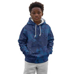 Afro Hibiscus Tropical Kid Hoodie ShweShwe African Pattern - African Pride