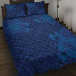 Afro Hibiscus Tropical Quilt Bed Set ShweShwe African Pattern - African Pride