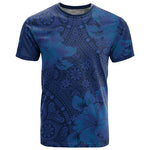 Afro Hibiscus Tropical T shirt ShweShwe African Pattern - African Pride
