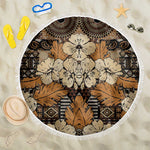 Afro Hibiscus Tropical Beach Blanket African Pattern - African Pride