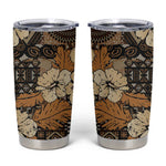 Afro Hibiscus Tropical Tumbler Cup African Pattern - African Pride
