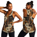 Afro Hibiscus Tropical Women Racerback Tank African Pattern - African Pride
