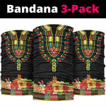 Afro Hibiscus Tropical Neck Gaiter Dashiki African Pattern LT15