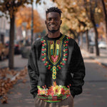 Personalized Afro Hibiscus Tropical Sweatshirt Dashiki African Pattern - African Pride