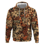 Afro Hibiscus Tropical Hoodie African Pattern - African Pride
