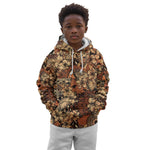 Afro Hibiscus Tropical Kid Hoodie African Pattern - African Pride