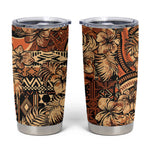 Afro Hibiscus Tropical Tumbler Cup African Pattern - African Pride