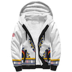 Personalized Liberia White Dashiki Sherpa Hoodie - African Pride