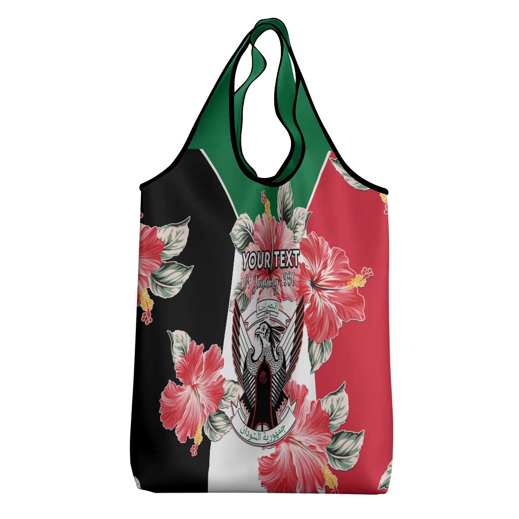 Personalized Afro Sudan Grocery Bag Happy Independence Day