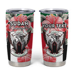 Personalized Afro Sudan Tumbler Cup Happy Independence Day