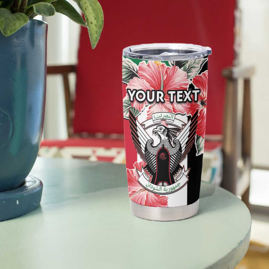 Personalized Afro Sudan Tumbler Cup Happy Independence Day