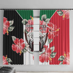 Personalized Afro Sudan Window Curtain Happy Independence Day