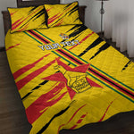 Custom Zimbabwe Football Quilt Bed Set Grunge Style