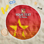 Custom Zimbabwe Cricket Beach Blanket Go Champions