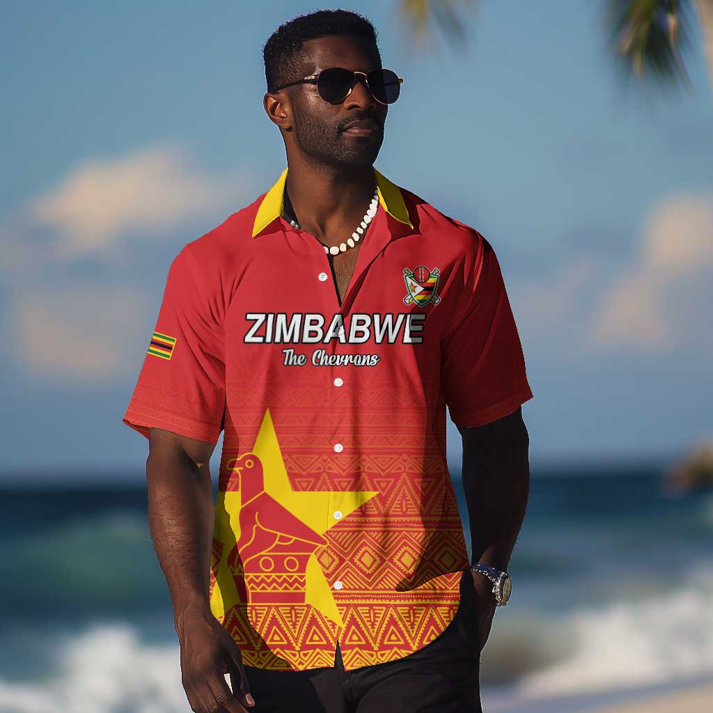 Custom Zimbabwe Cricket Hawaiian Shirt Go Champions