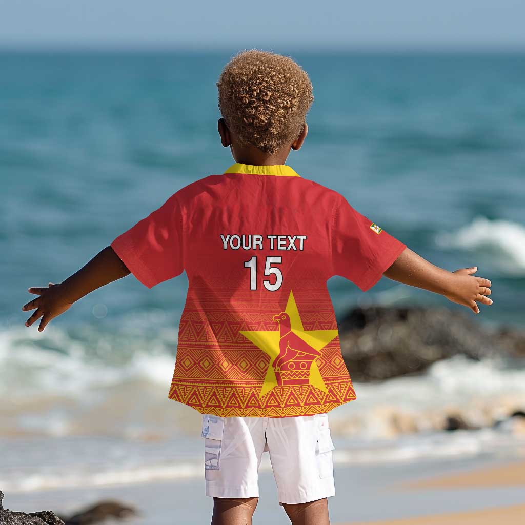 Custom Zimbabwe Cricket Kid Hawaiian Shirt Go Champions