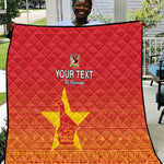 Custom Zimbabwe Cricket Quilt Go Champions