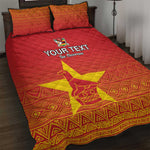 Custom Zimbabwe Cricket Quilt Bed Set Go Champions