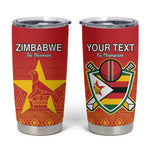 Custom Zimbabwe Cricket Tumbler Cup Go Champions