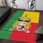 Personalised Afro Benin Area Rug Flag Style - African Pattern