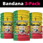 Personalised Afro Benin Neck Gaiter Flag Style - African Pattern LT15