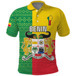 Personalised Afro Benin Polo Shirt Flag Style - African Pattern