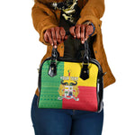 Personalised Afro Benin Shoulder Handbag Flag Style - African Pattern