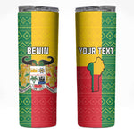 Personalised Afro Benin Skinny Tumbler Flag Style - African Pattern
