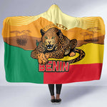 Personalised Afro Benin Leopard Hooded Blanket Stay True - Stay Wild