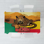 Personalised Afro Benin Leopard Tablecloth Stay True - Stay Wild