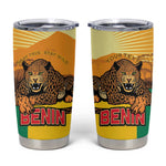 Personalised Afro Benin Leopard Tumbler Cup Stay True - Stay Wild