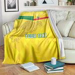 Custom Benin Football Blanket Go Les Guepards